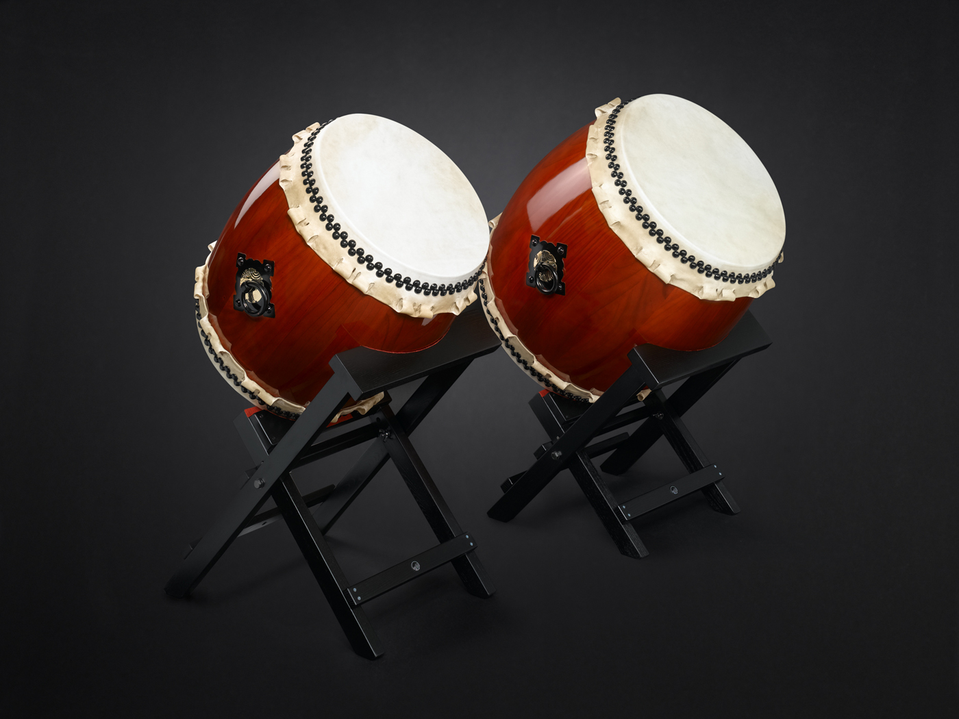 Miya-Daiko high-quality (850/999) with slant-stands for 42cm & 48cm (260)